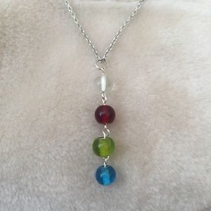 Necklace glass beads!!